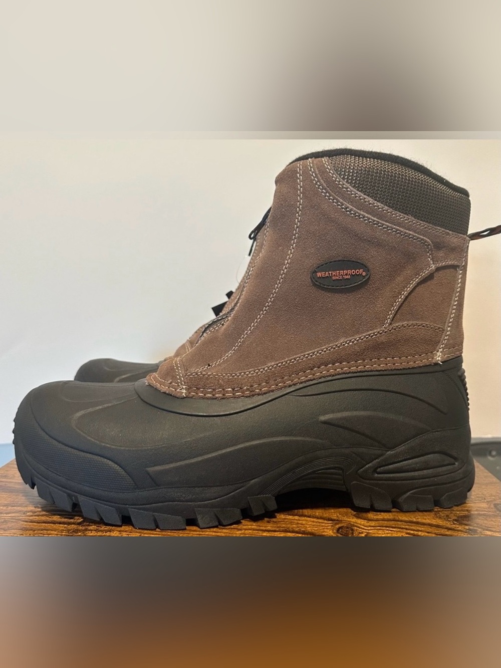 Weatherproof Men’s Taupe Greg Waterproof Insulated Winter Boots NWT Size 9